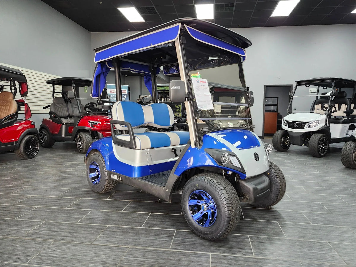 Blue 2021 Yamaha Drive 2 QuieTech EFI Golf Cart for Sale