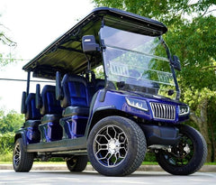 Blue 2024 EVolution D5 Ranger 6 Golf Cart for Sale