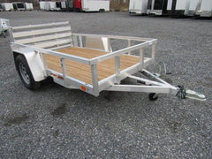 Sport Haven 5×8 Aluminum Utility Trailer – Bi-Fold Ramp Gate