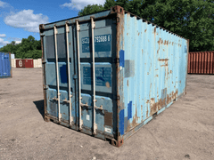 20ft New Shipping & Storage Container – Wind & Watertight, Blue