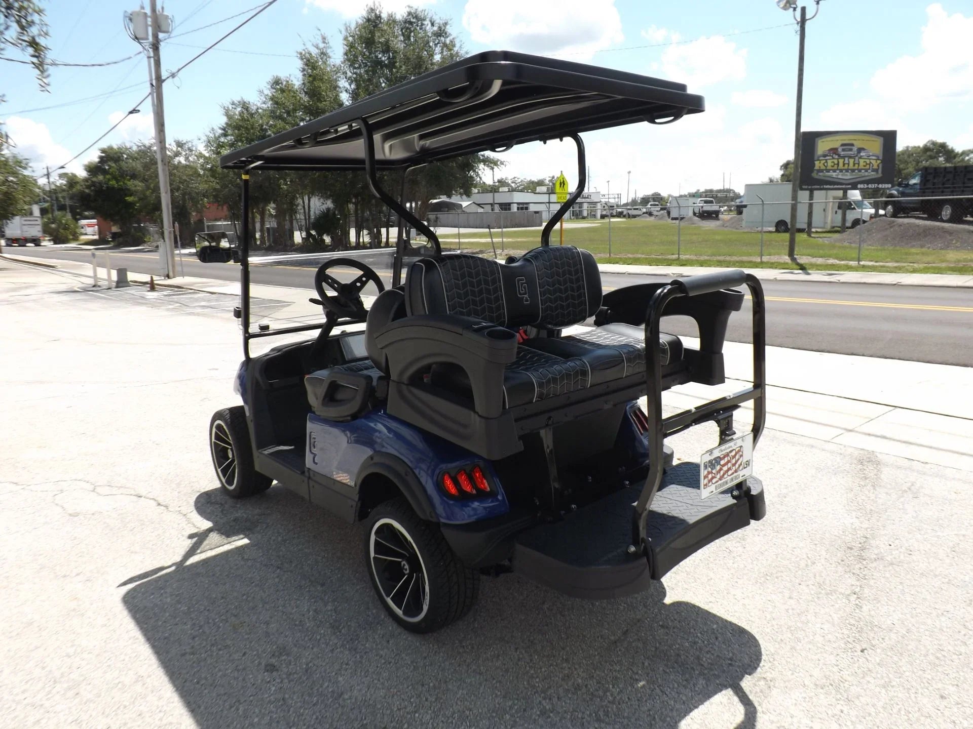 Blue 2023 HONOR LSV 2+2 G1 Lifted Lithium Golf Cart for Sale