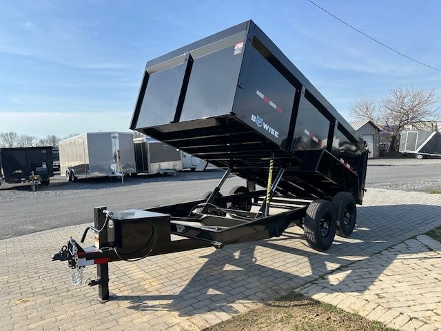 BWise 7 x 14 High Side Dump Trailer – Barn Doors