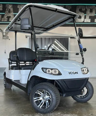 White 2024 Icon EV i40F Golf Cart for Sale