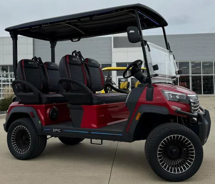 Red 2025 Epic E40FX Golf Cart for Sale