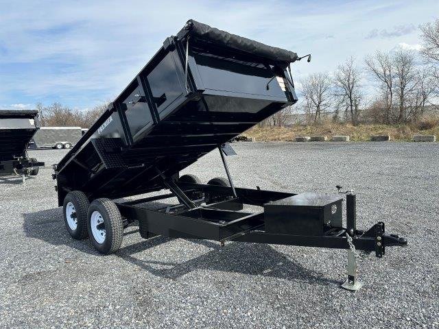 Premier 6 x 12 Low Profile Dump Trailer – Ladder Ramps