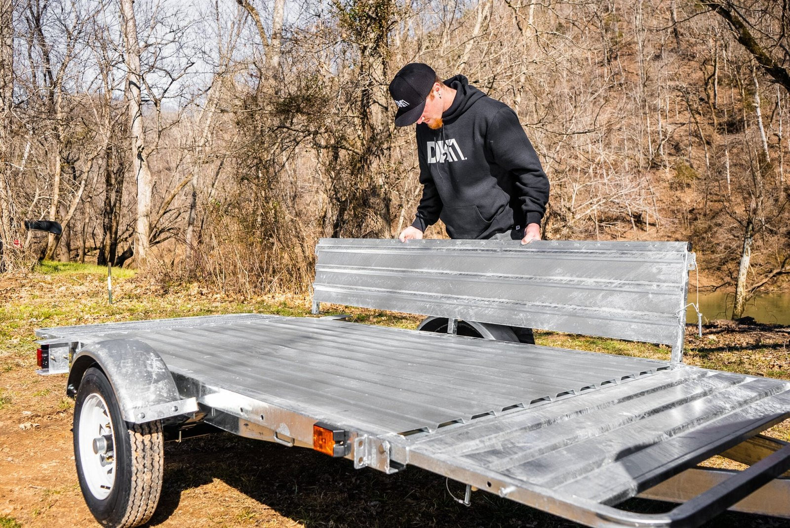 DK2 4.5-ft x 7.5-ft Steel Utility Trailer ( 1295-lb Capacity ) 2491712