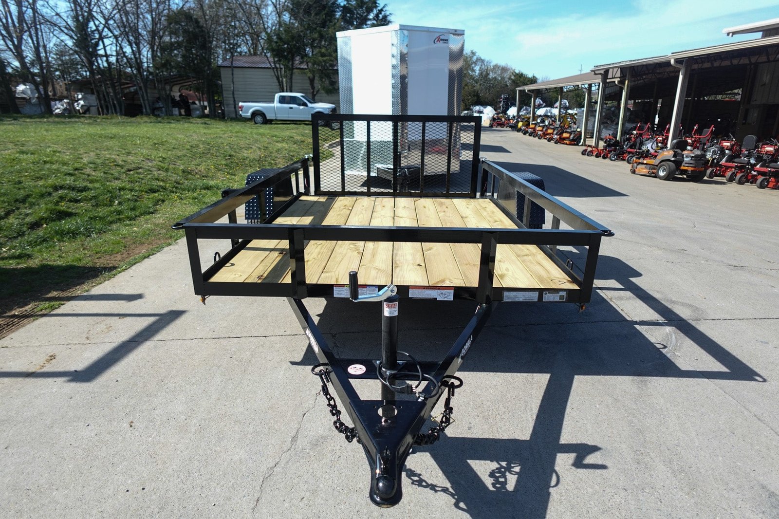 6′ 4″ x 10 Utility Trailer Dovetail Powder Coated With Gate 3,500lb Axle