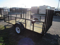 Premier 7 x 12 Landscape Utility Trailer – Mesh Sides &amp; ATV Ramp
