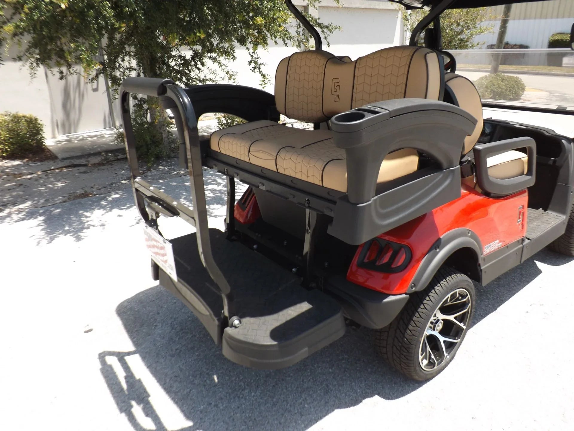 Red 2024 HONOR LSV 2+2 G1 Lifted Lithium Golf Cart for Sale