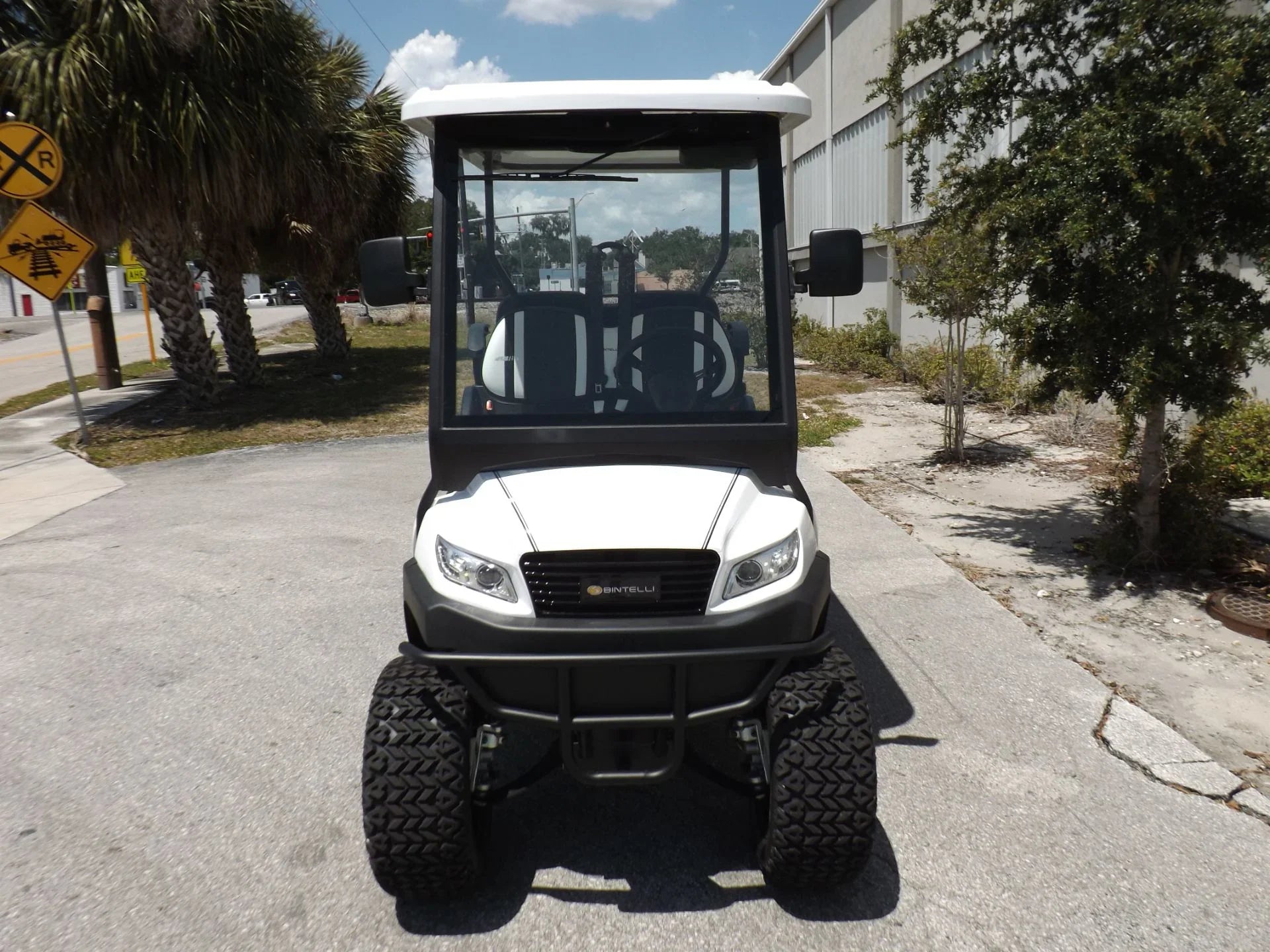White 2022 Bintelli BEYOND 4P Lifted Golf Cart for Sale
