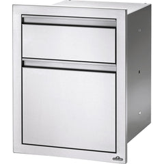 Napoleon | 18 Inch Double Waste Bin Drawer w/ Paper Towel Holder | BI-1824-1W