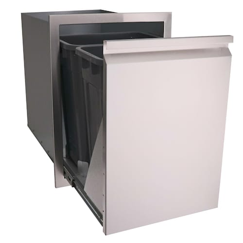 Napoleon | 18 Inch Double Waste Bin Drawer w/ Paper Towel Holder | BI-1824-1W