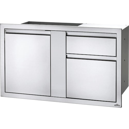 Napoleon | 36 Inch Single Door & Waste Bin Drawer w/ Paper Towel Holder- BI-3624-1D1W