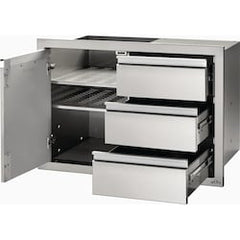Napoleon | 36 Inch Single Door & Triple Drawer | BI-3624-1D3DR