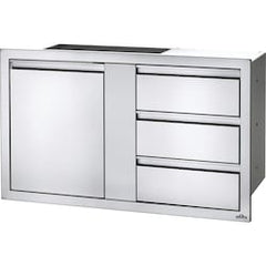 Napoleon | 42 Inch Single Door & Triple Drawer | BI-4224-1D3DR
