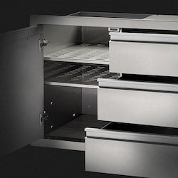 Napoleon | 42 Inch Single Door & Triple Drawer | BI-4224-1D3DR