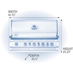 Napoleon | Prestige PRO 665 5-Burner Built-in Propane Grill w/ Rotisserie | BIPRO665RBPSS-3