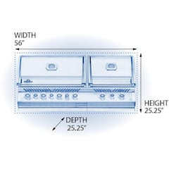 Napoleon | Prestige PRO 825 5-Burner Built-in Natural Gas Grill w/ Rotisserie & Power Burner- BIPRO825RBINSS-3