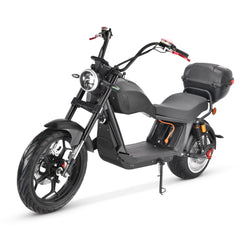 SoverSky M10 Fat Tire Chopper Scooter | 3000W 60V 55Ah - Black