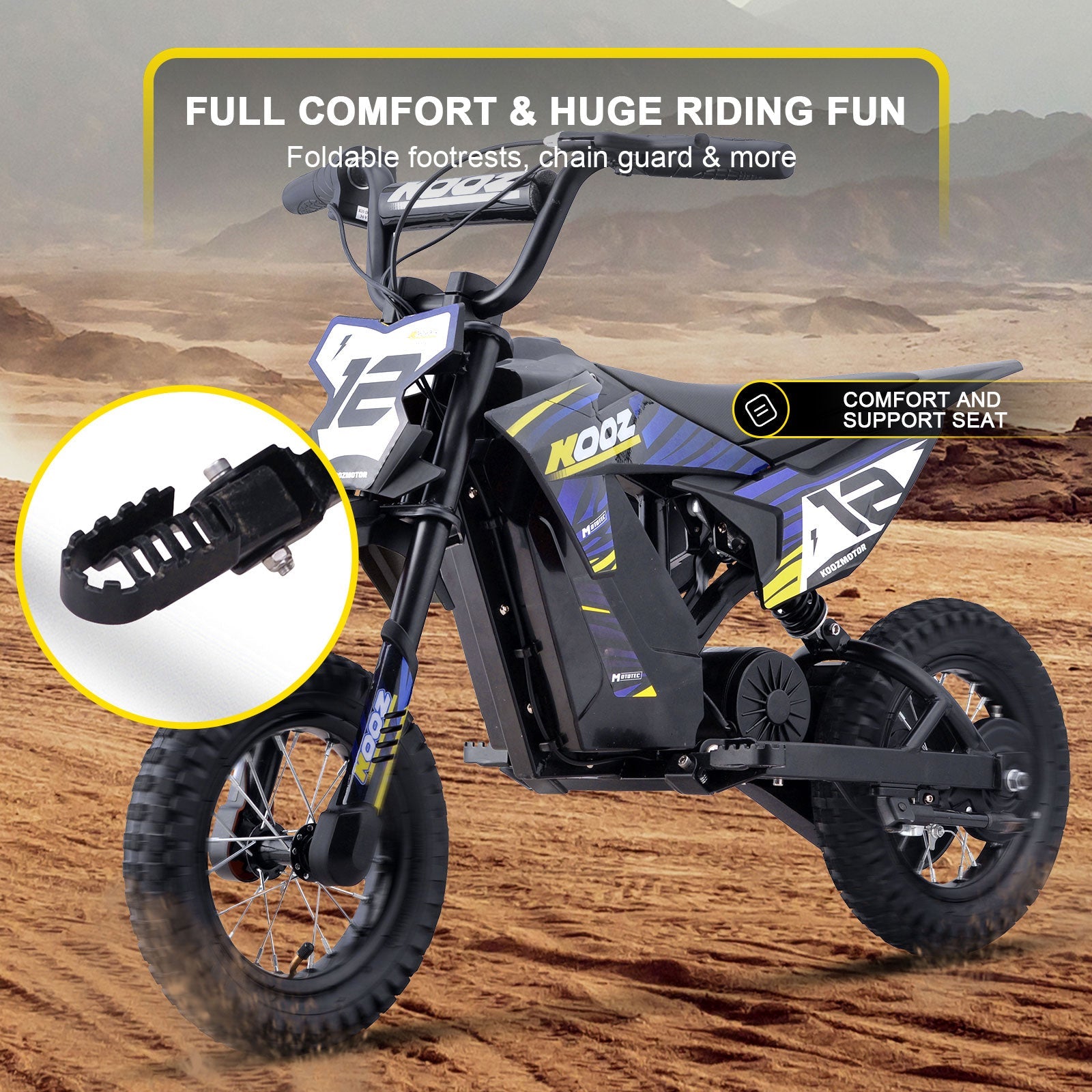 MotoTec | 36v 300w Electric Dirt Bike | HP122E