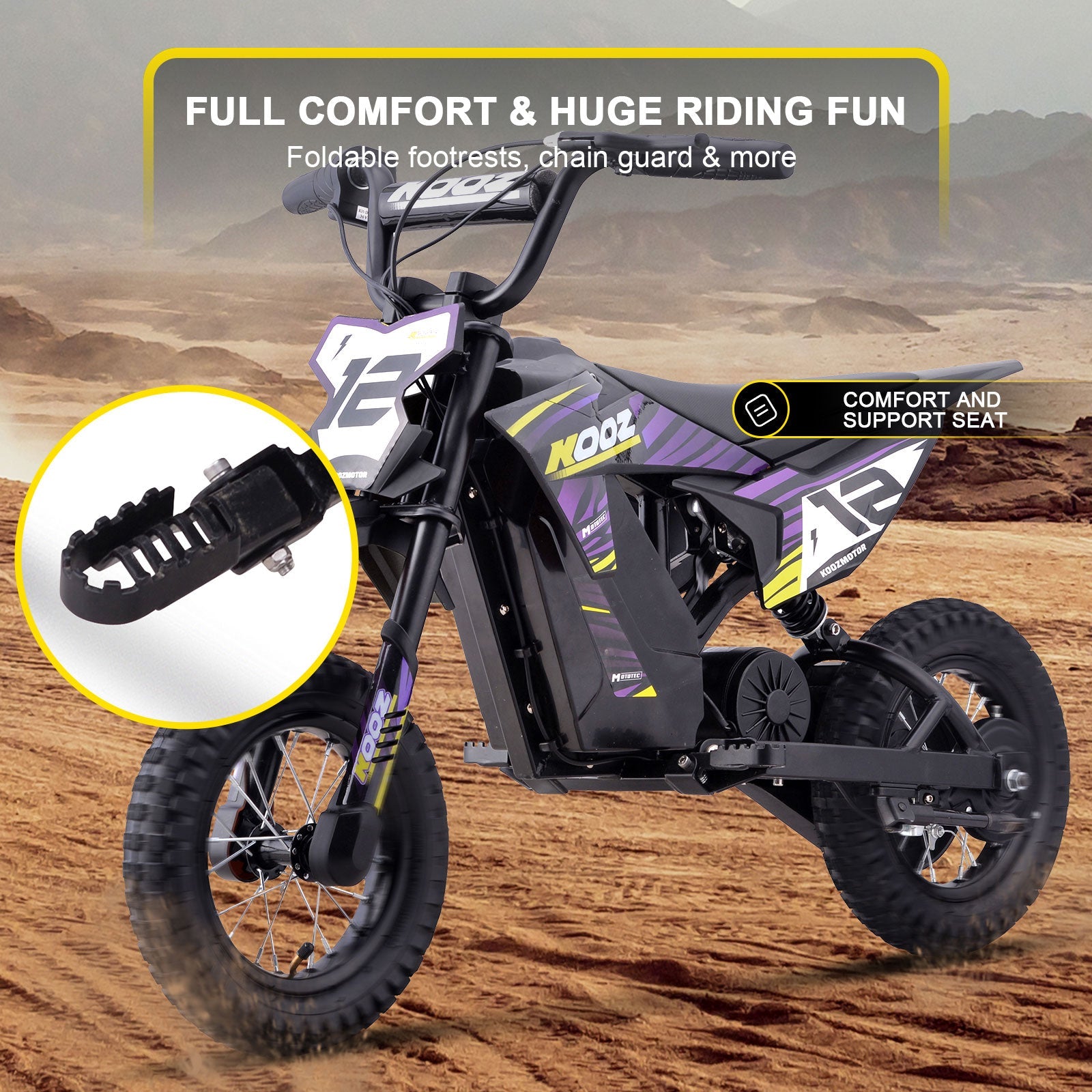 MotoTec | 36v 300w Electric Dirt Bike | HP122E