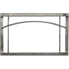 American Hearth | Rushmore Forged Iron Inset 30 in Distressed Pewter | DFF30RPD