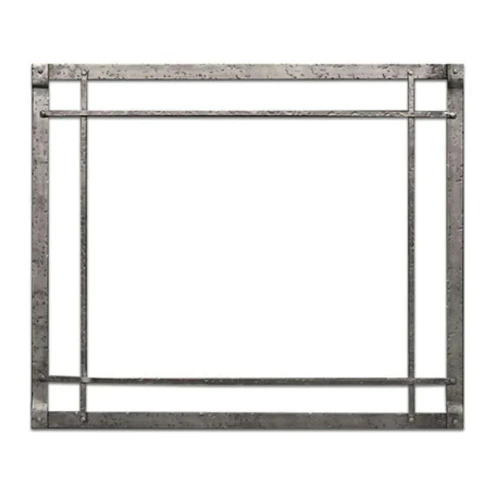 American Hearth | Rushmore Rectangle Inset 30 in Distressed Pewter | DFF30CPD