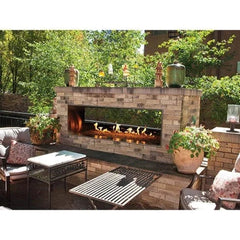 American Hearth | Carol Rose Outdoor Linear Fireplace 48 in | OLL48SP12SN