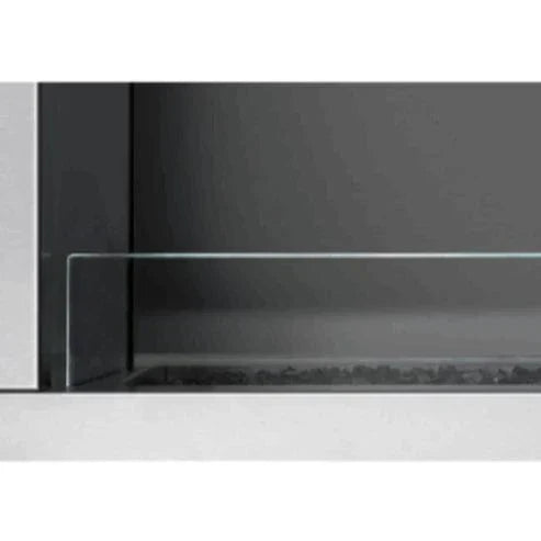 American Hearth | Carol Rose Outdoor Fireplace Deflector Glass 48 in | WG48LT1