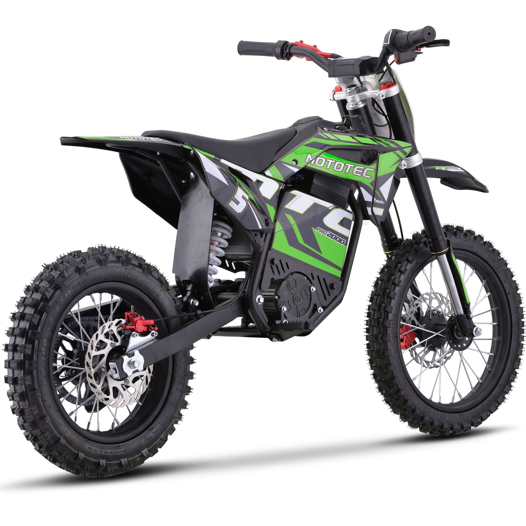 MotoTec | 60v Pro Electric Dirt Bike 2000w Lithium | Recreational Off-Road Use Only