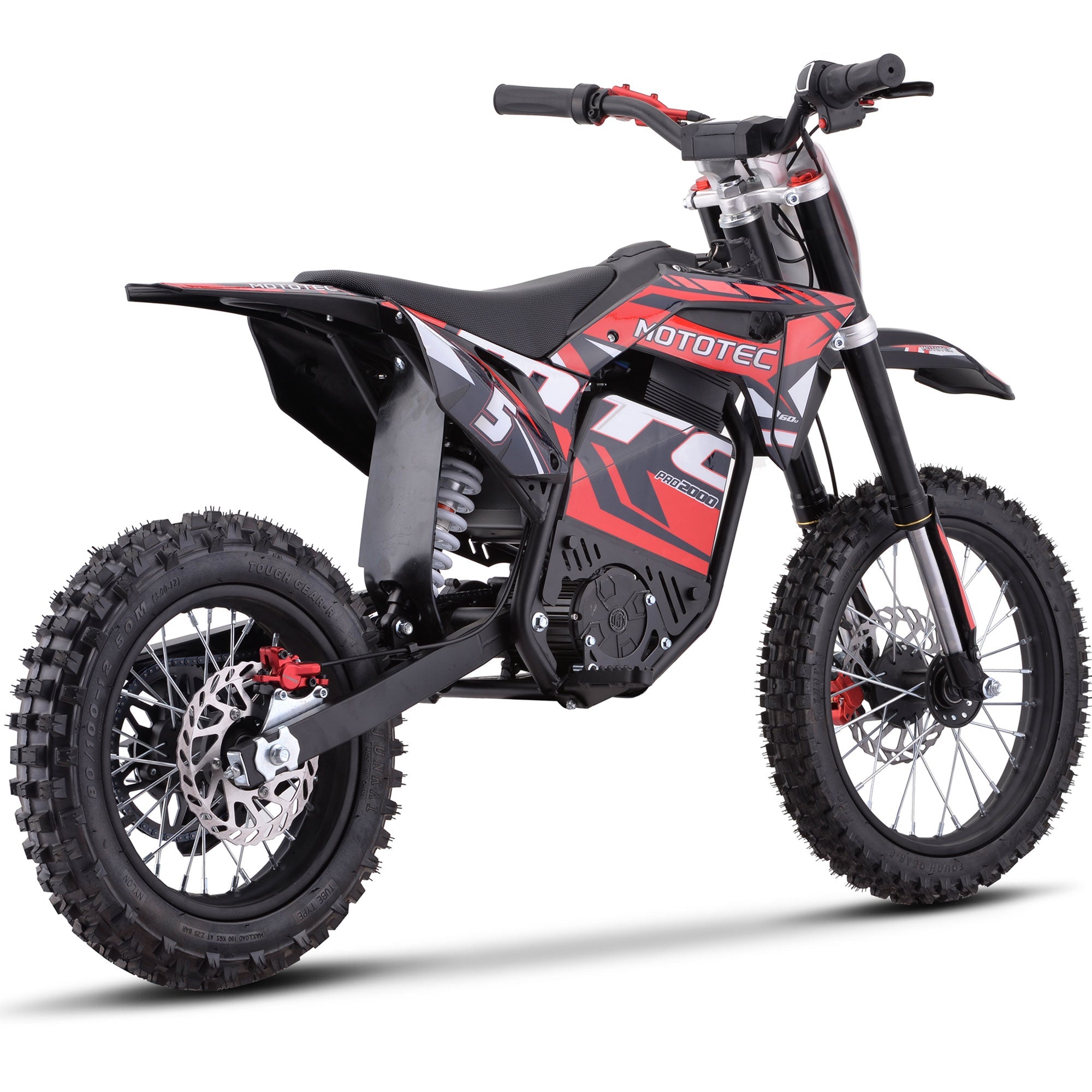 MotoTec | 60v Pro Electric Dirt Bike 2000w Lithium | Recreational Off-Road Use Only