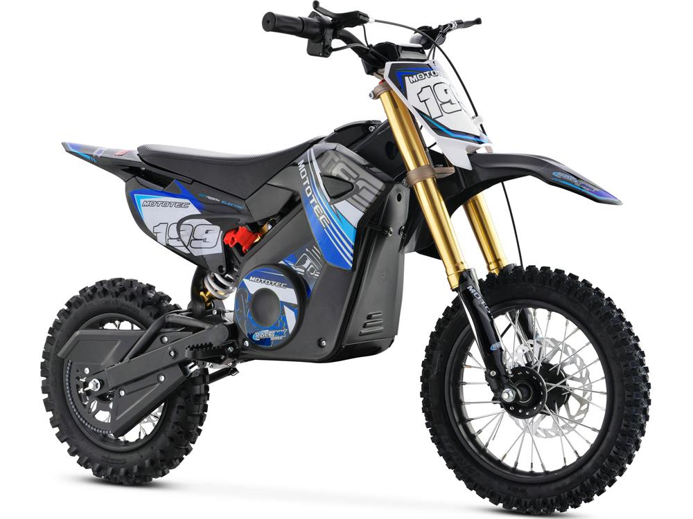 MotoTec 36v Pro Electric Dirt Bike 1200w Lithium Blue