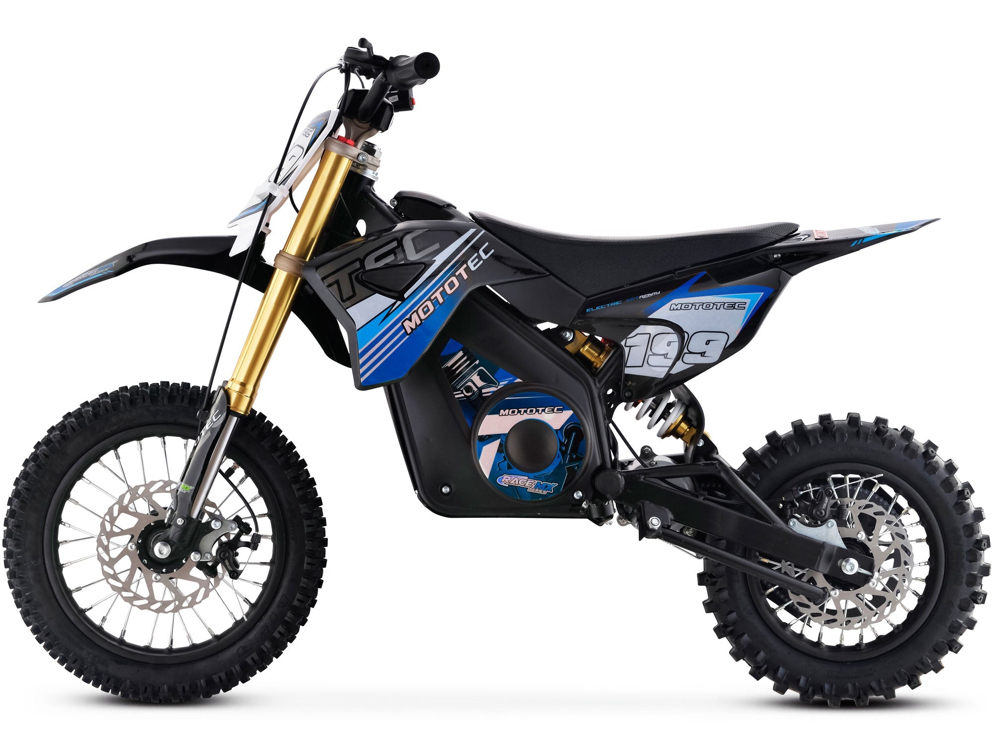 MotoTec | 36v Pro Electric Dirt Bike 1200w Lithium Blue