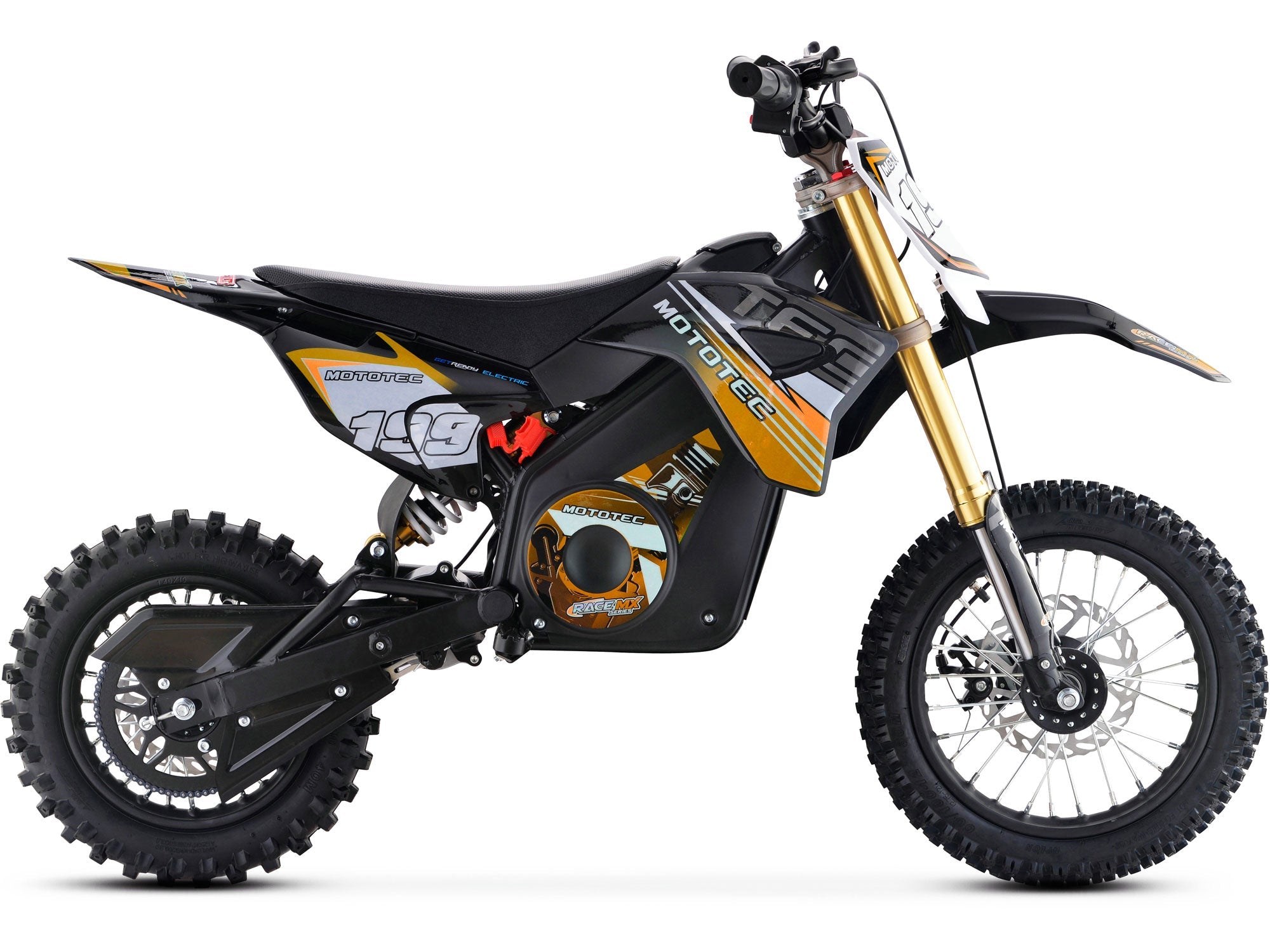 MotoTec | 36v Pro Electric Dirt Bike 1200w Lithium Orange