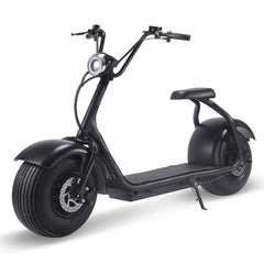 MotoTec | Fat Tire 60v 18ah 2000w Lithium Electric Scooter Black