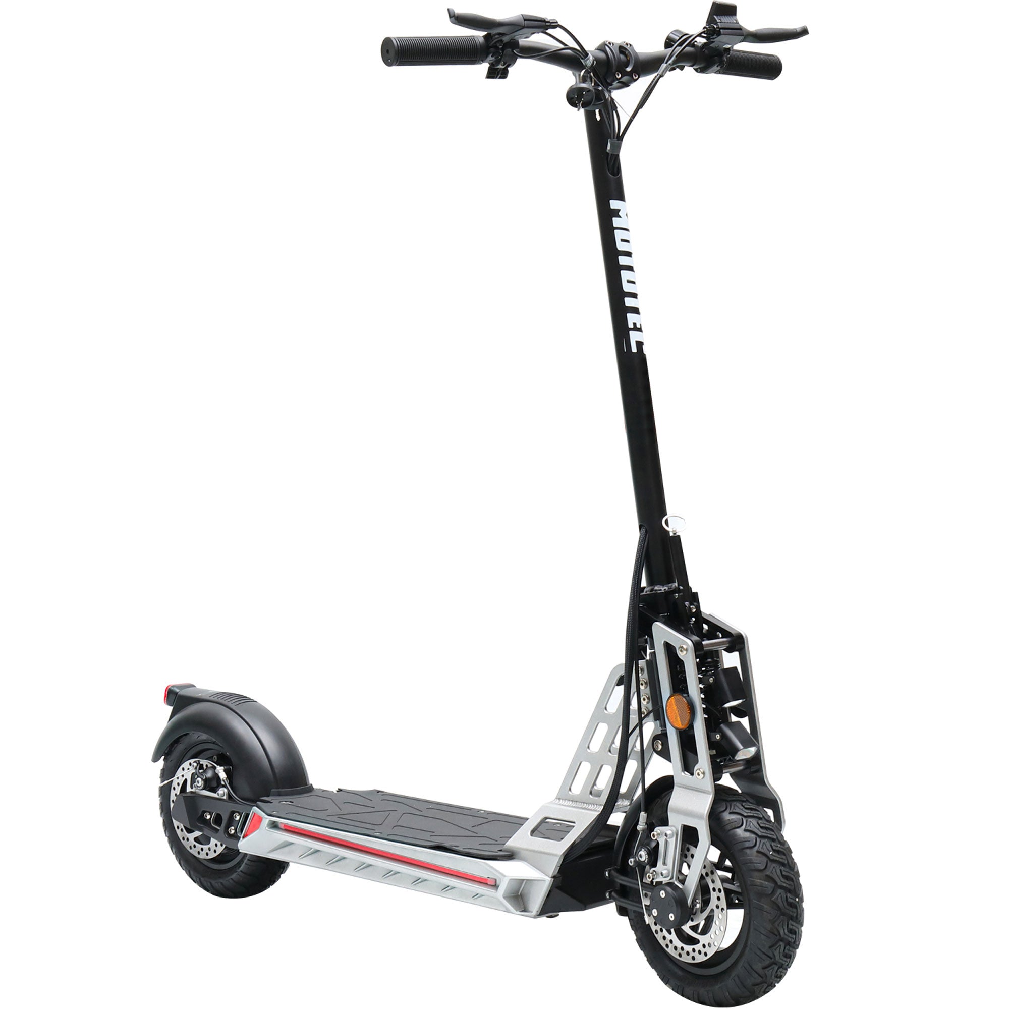 MotoTec | Free Ride 48v 600w Lithium Electric Scooter Silver