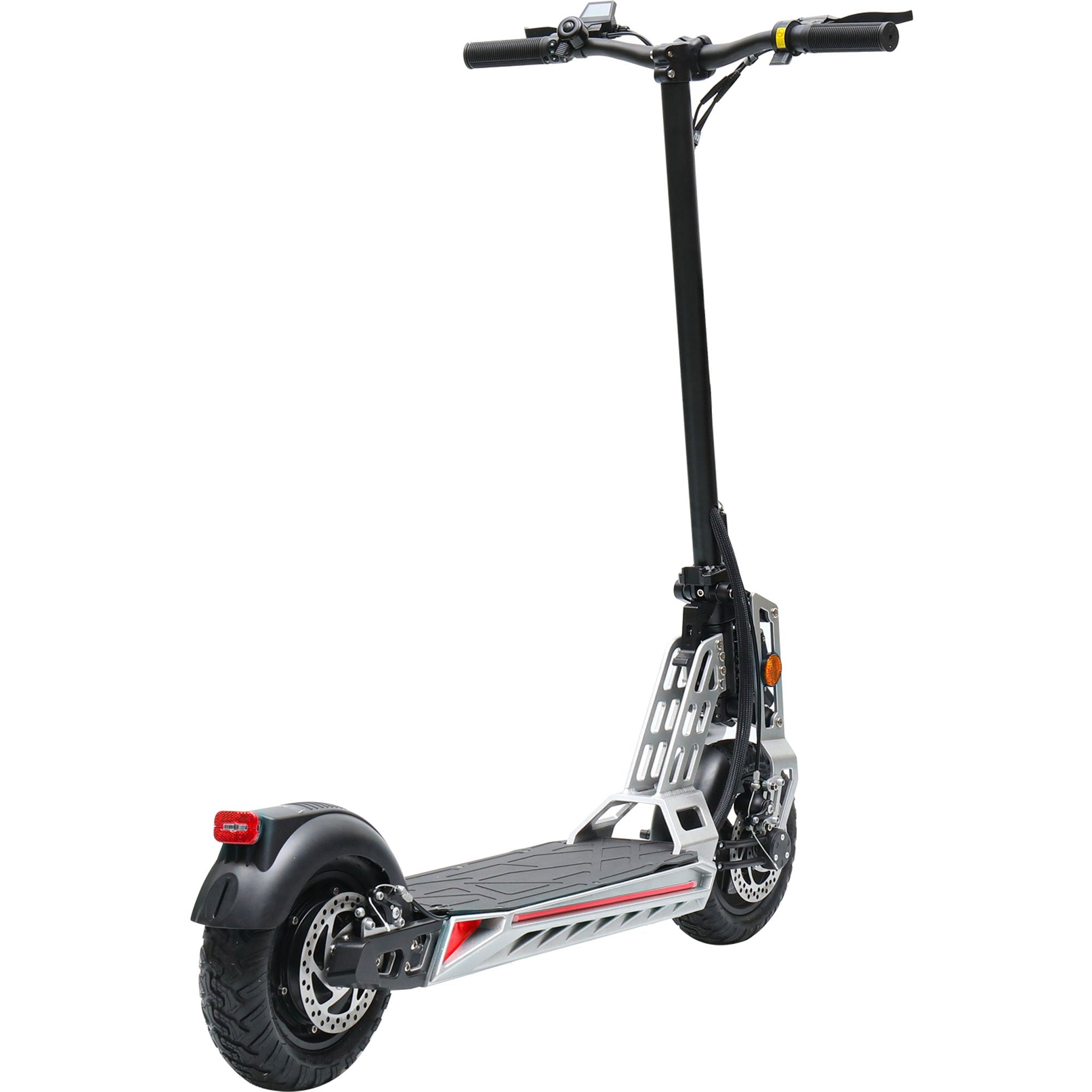 MotoTec | Free Ride 48v 600w Lithium Electric Scooter Silver