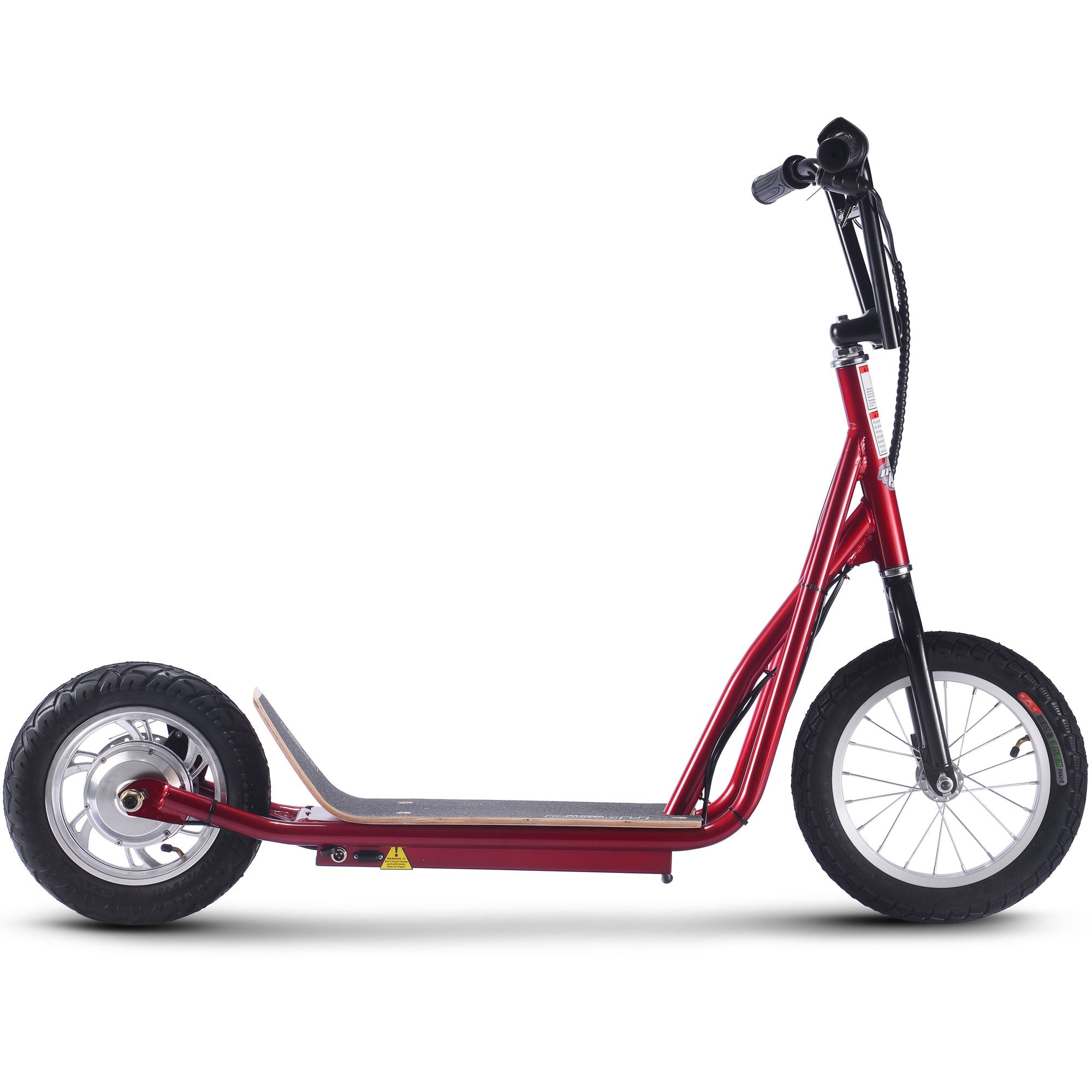 MotoTec | Groove 36v 350w Big Wheel Lithium Electric Scooter Red
