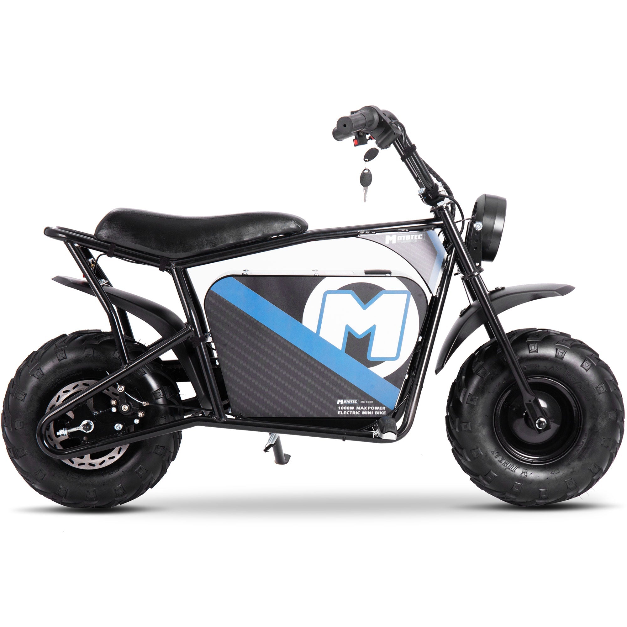 MotoTec | 48v 1000w Electric Mini Bike Black