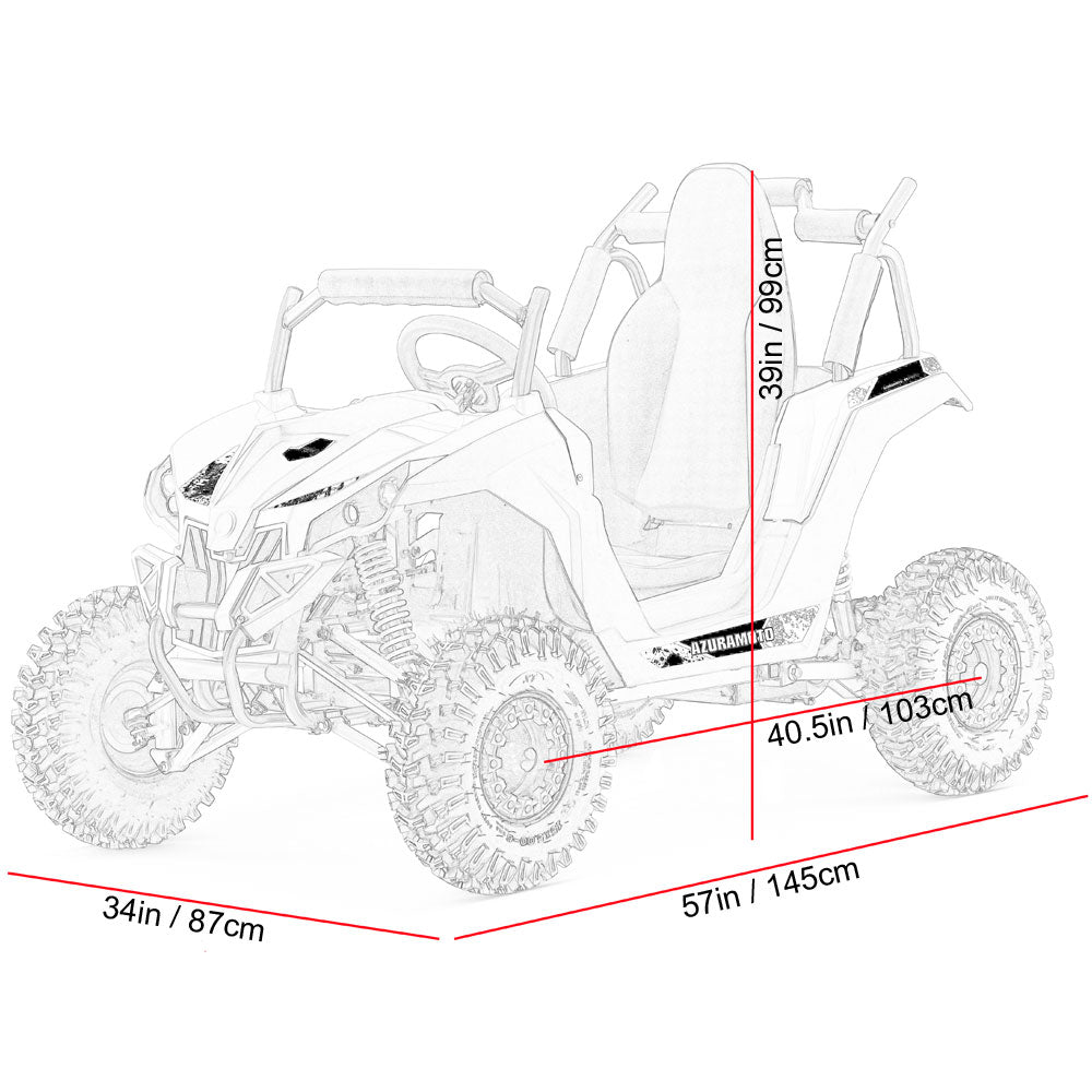 MotoTec | Raider Kids UTV 48v 1200w Full Suspension