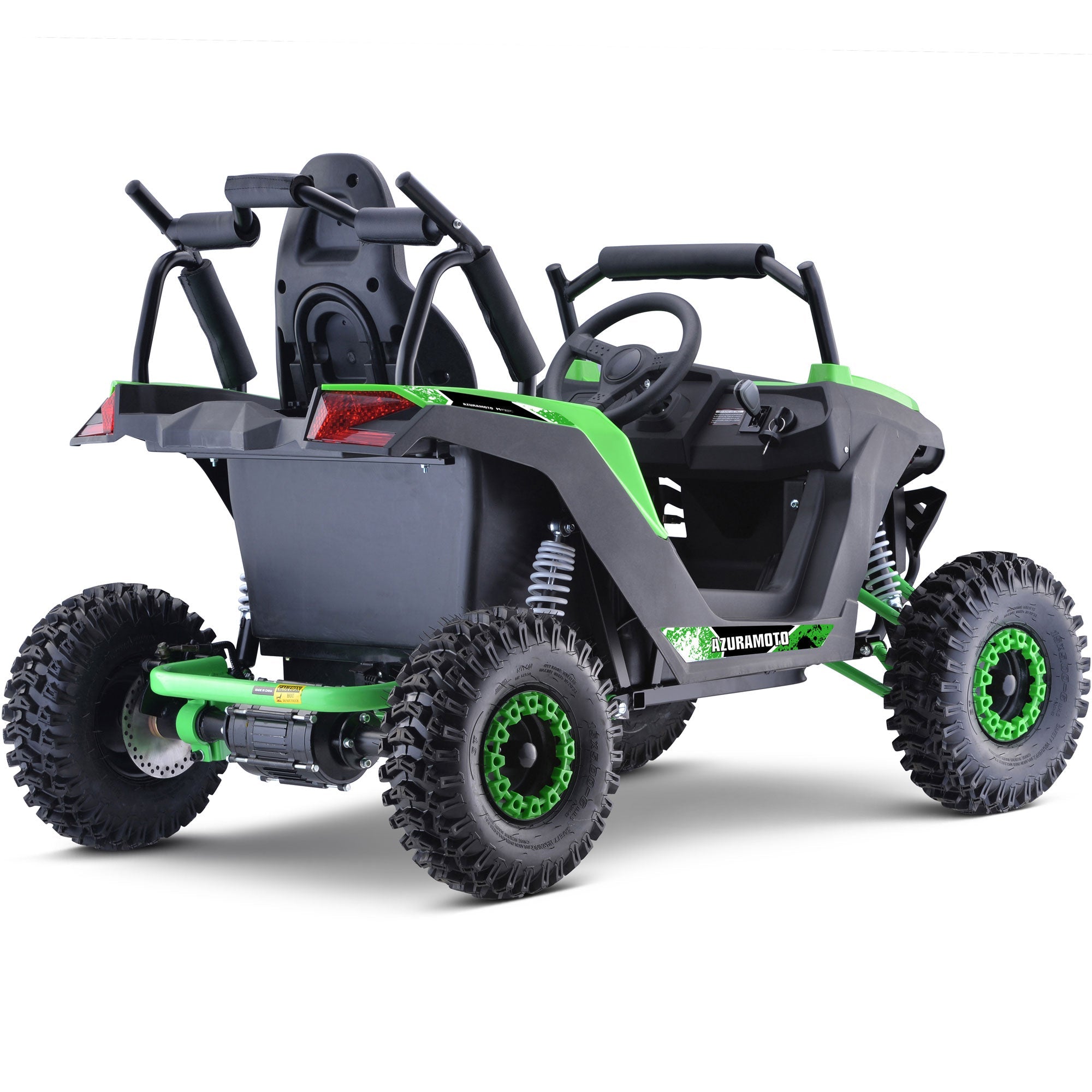 MotoTec | Raider Kids UTV 48v 1200w Full Suspension Green