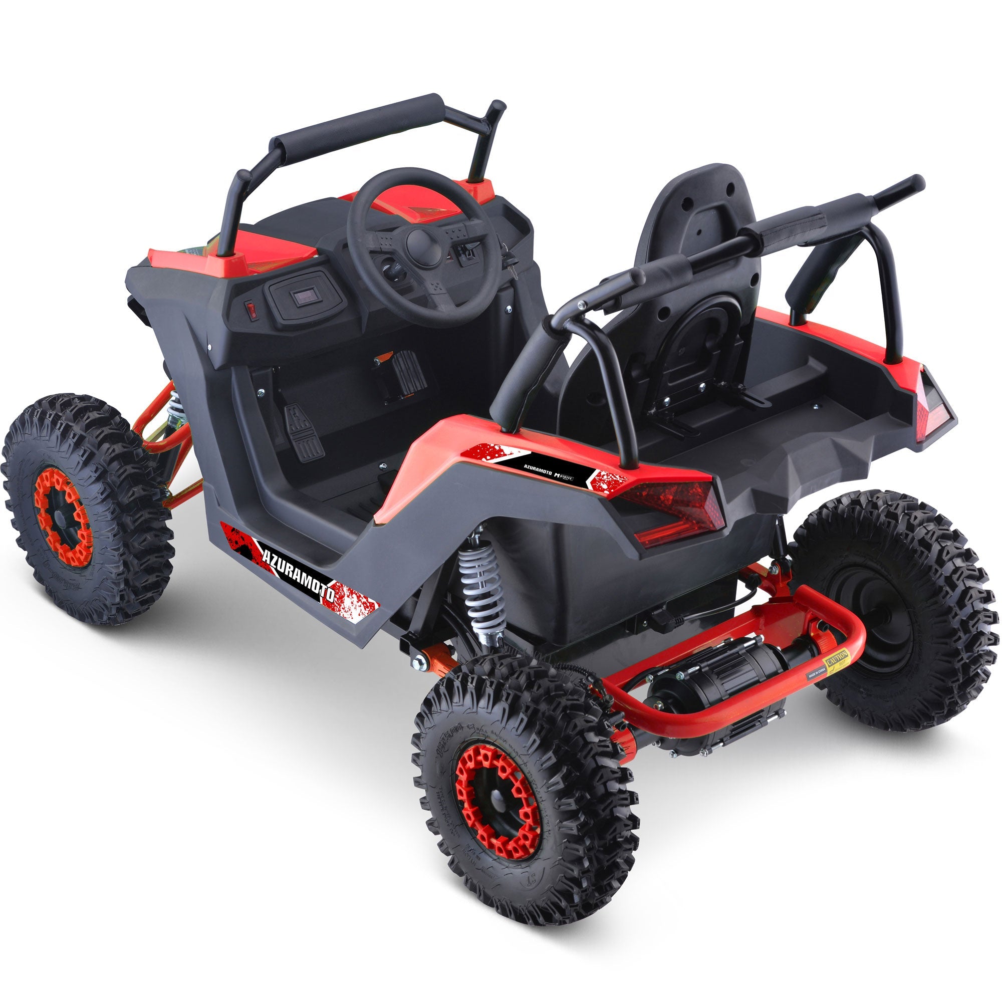 MotoTec | Raider Kids UTV 48v 1200w Full Suspension Red