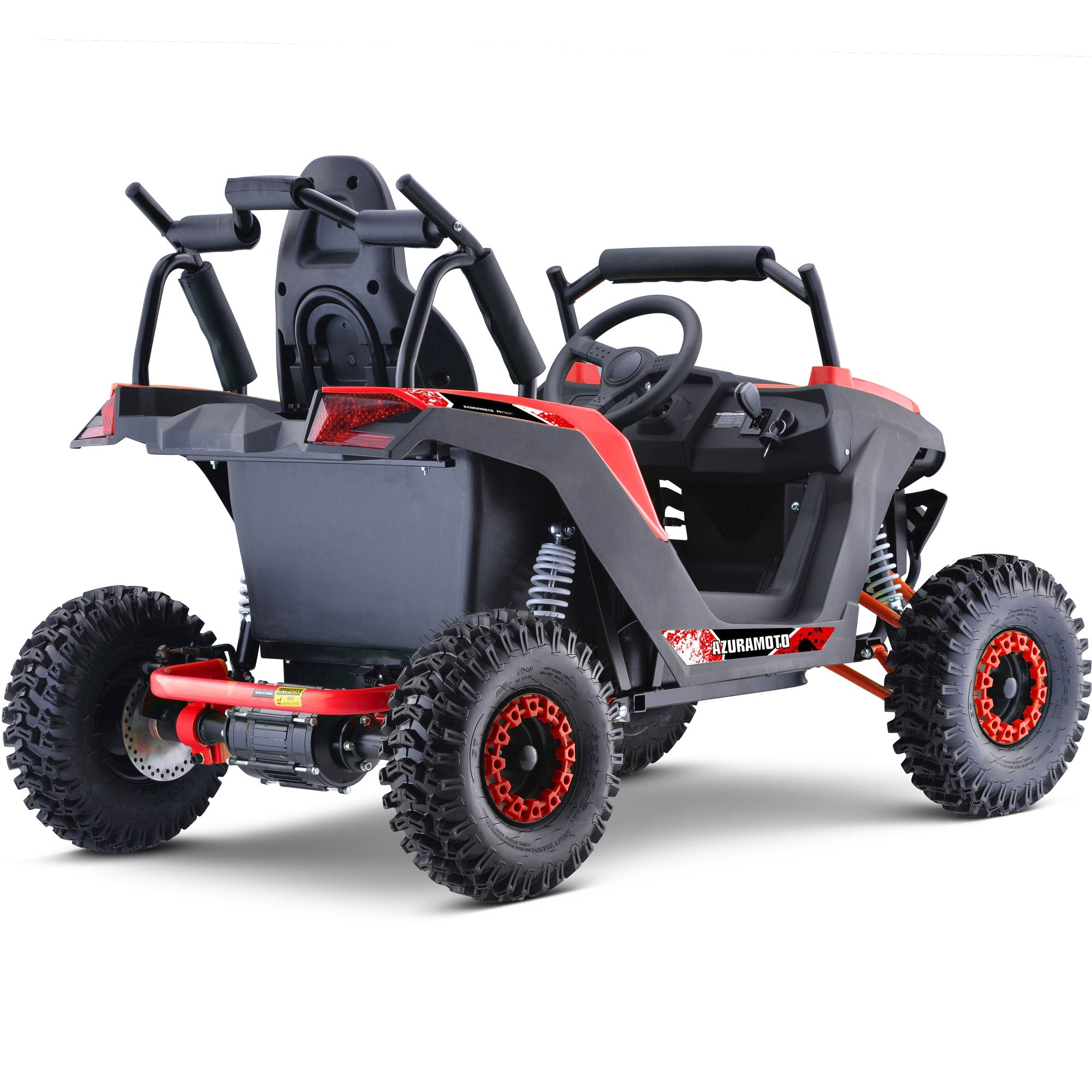 MotoTec | Raider Kids UTV 48v 1200w Full Suspension Red