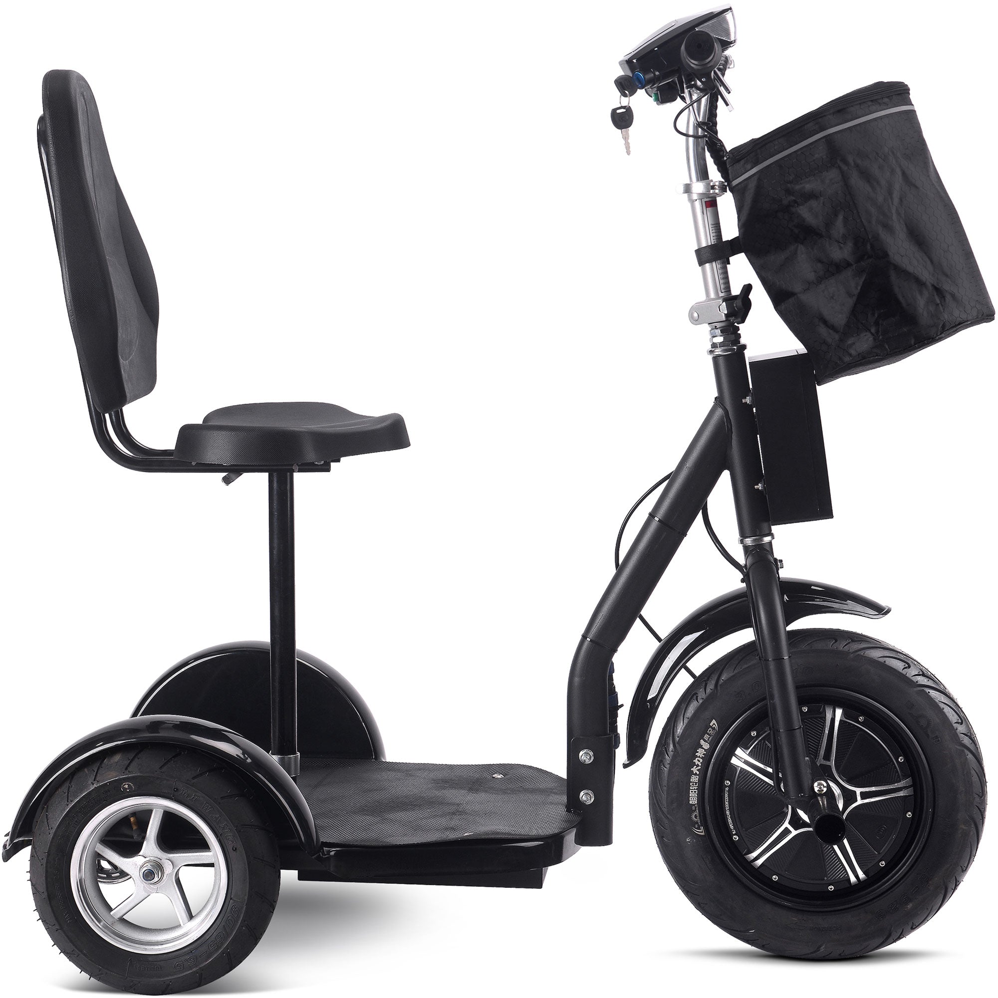 MotoTec | Electric Trike 48v 1000w Lithium Black