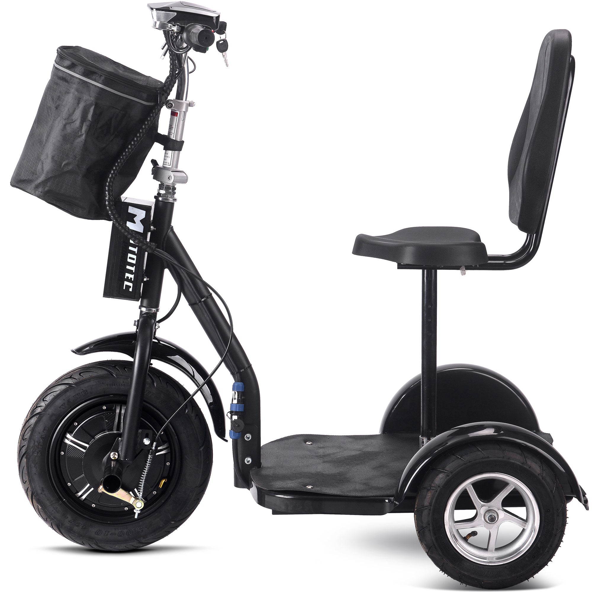 MotoTec | Electric Trike 48v 1000w Lithium Black
