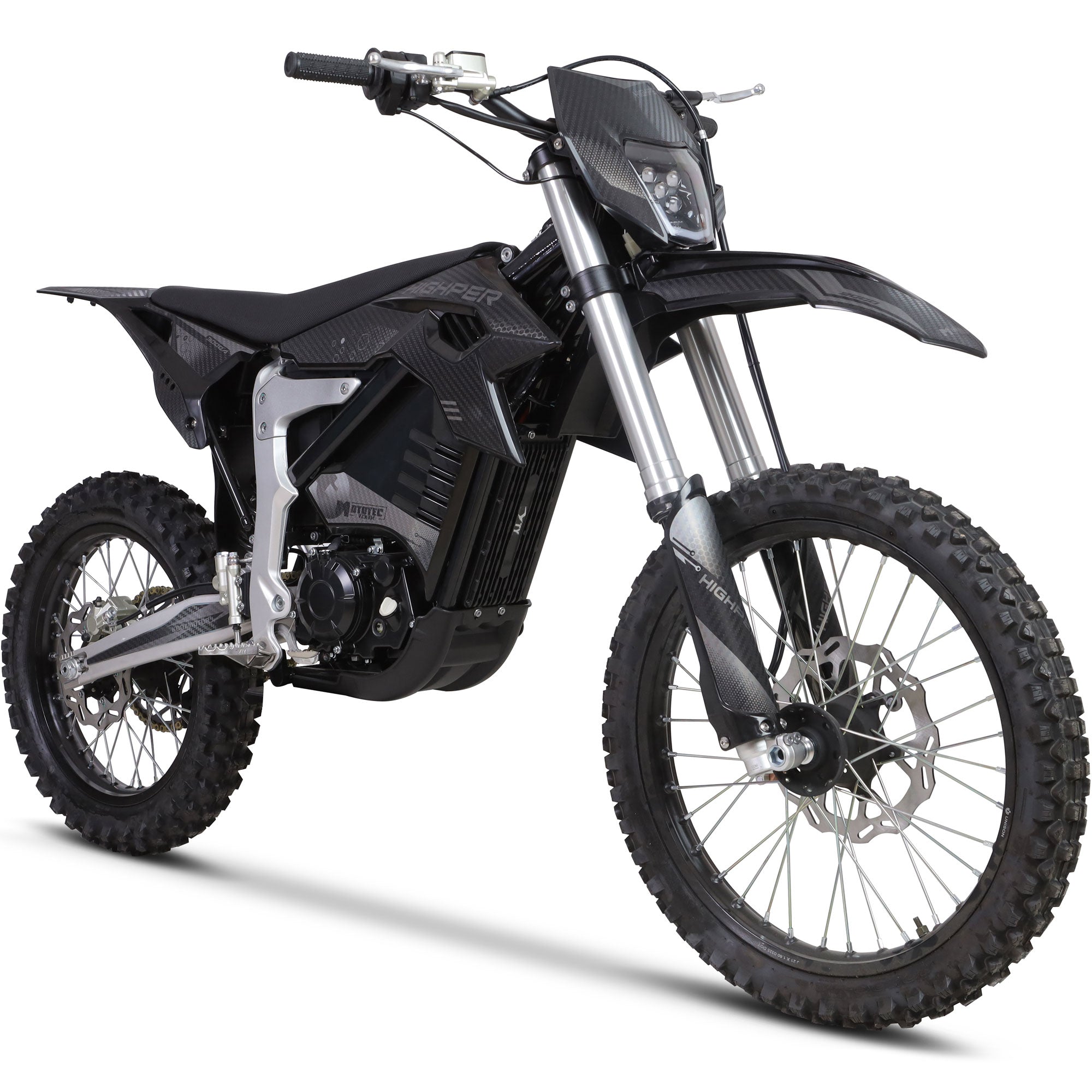 MotoTec Venom 72v 12000w 50ah Electric Dirt Bike White