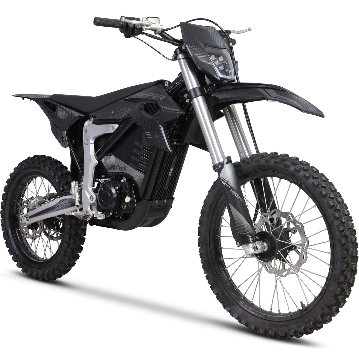 MotoTec Venom 72v 12000w 50ah Electric Dirt Bike White