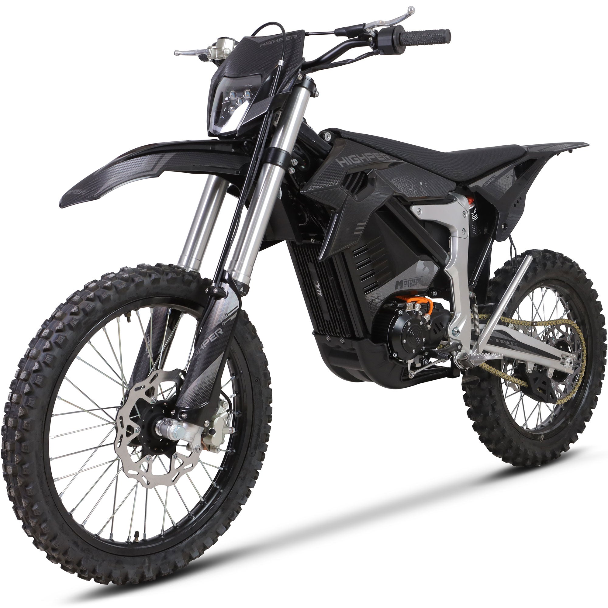 MotoTec | Venom 72v 12000w 50ah Electric Dirt Bike White