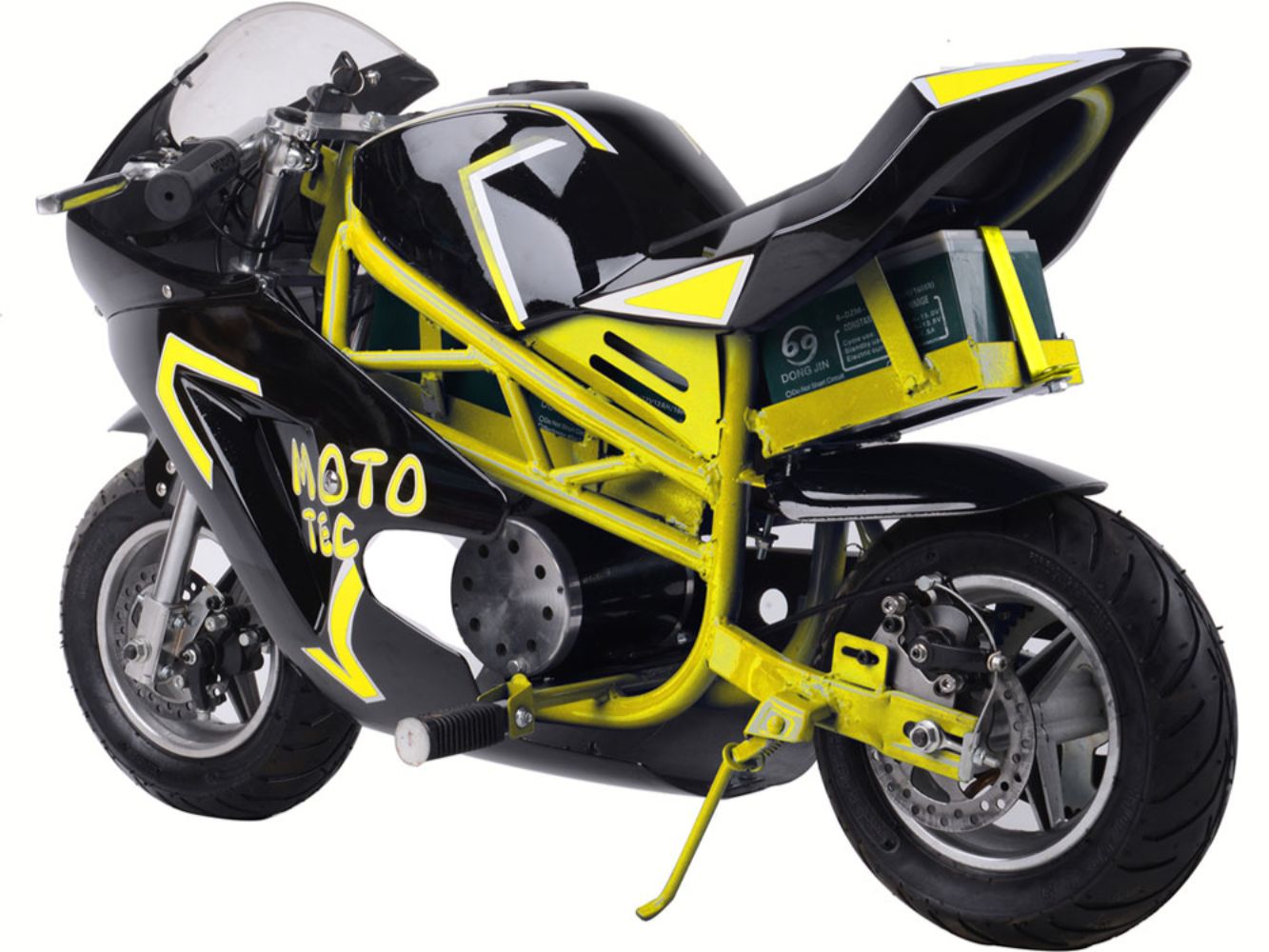 MotoTec | Electric Pocket Bike GT 36v 500w Yellow