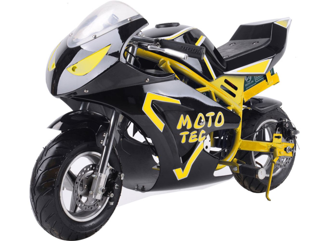 MotoTec | Electric Pocket Bike GT 36v 500w Yellow
